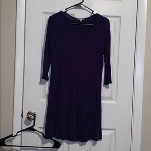 Long sleeve A-line dress